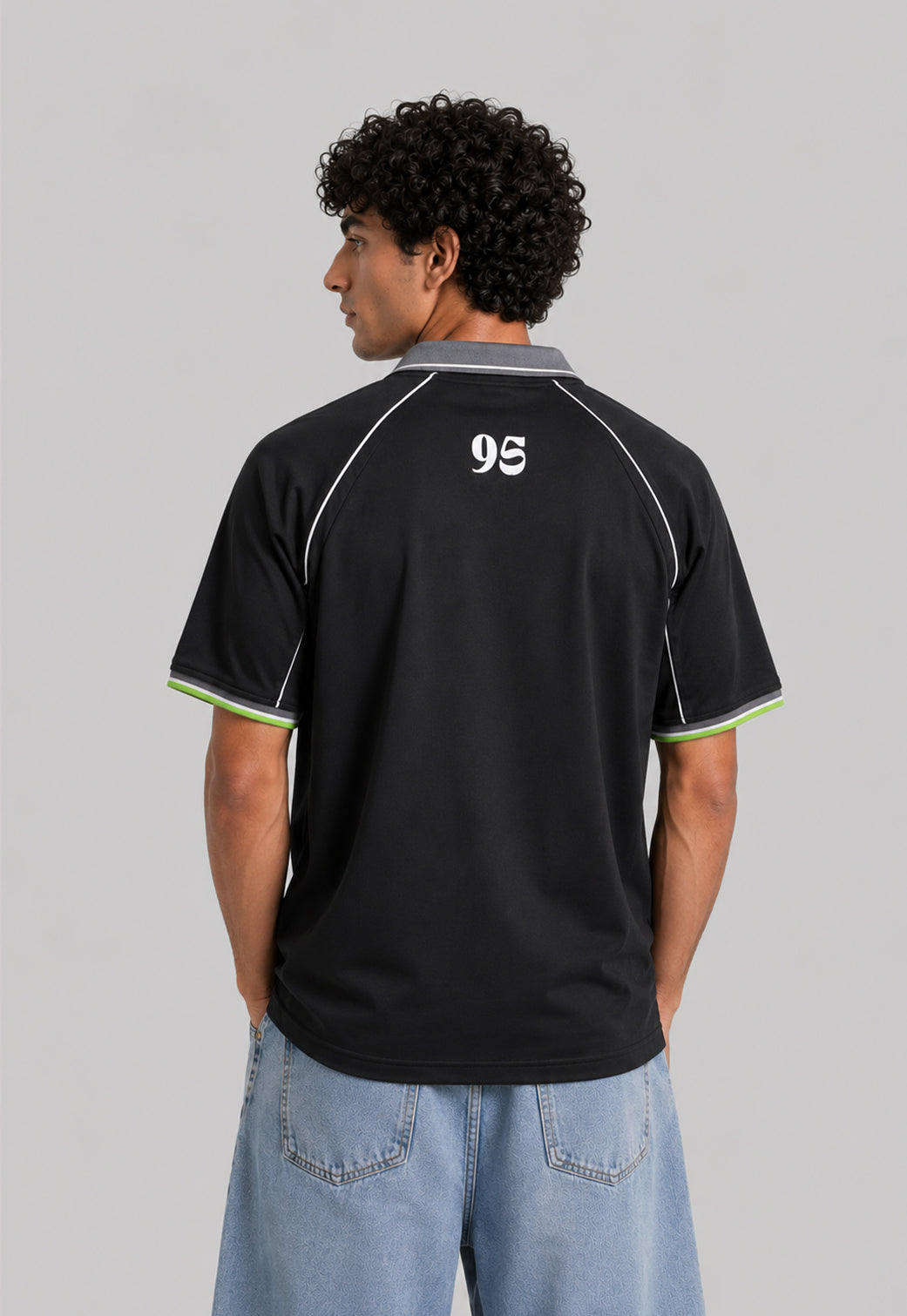 over size polo shirt