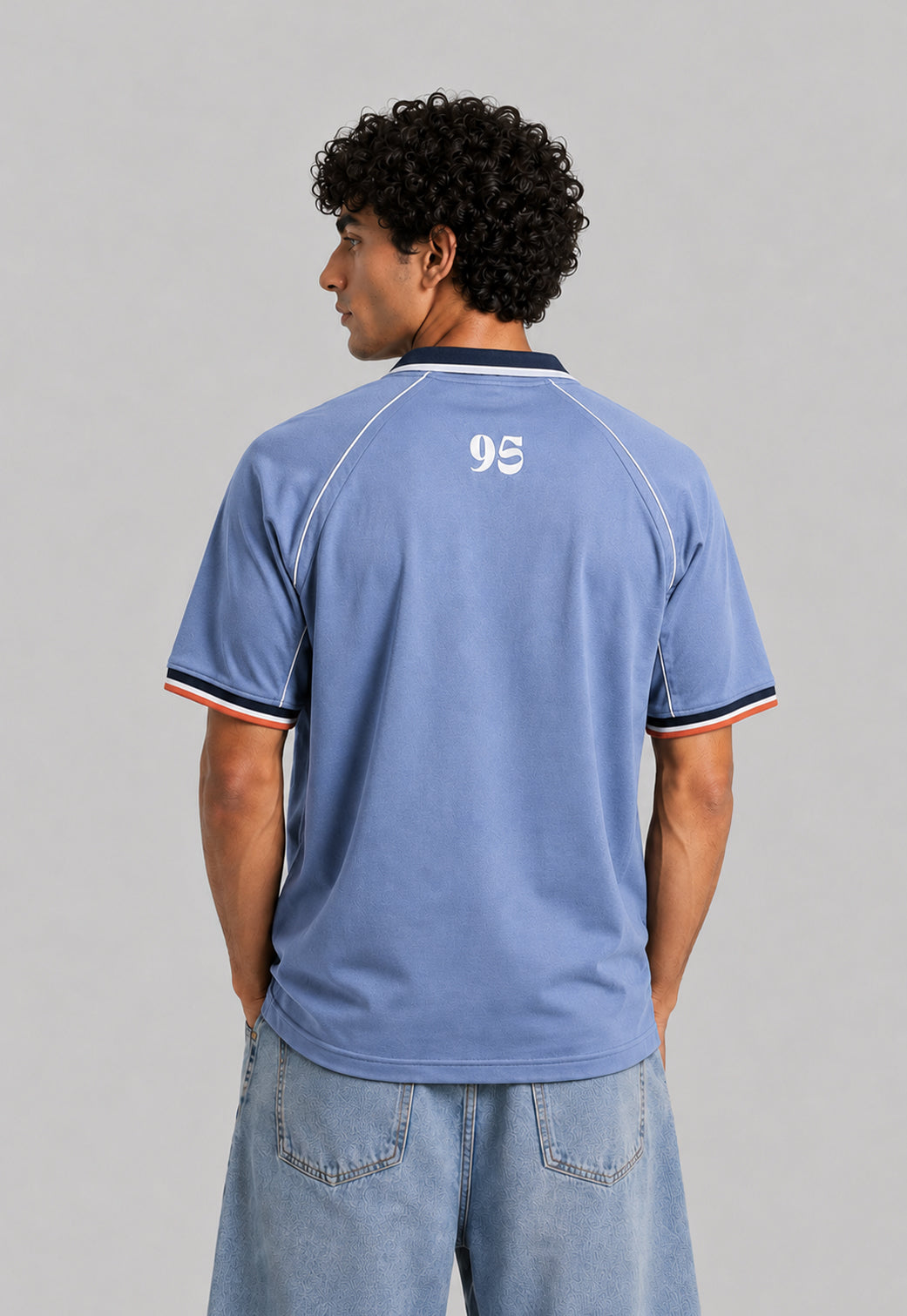 over size polo shirt