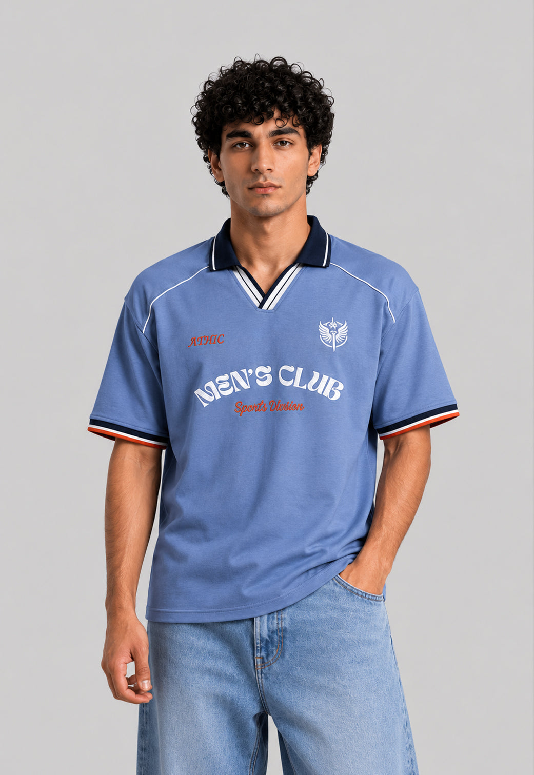 over size polo shirt