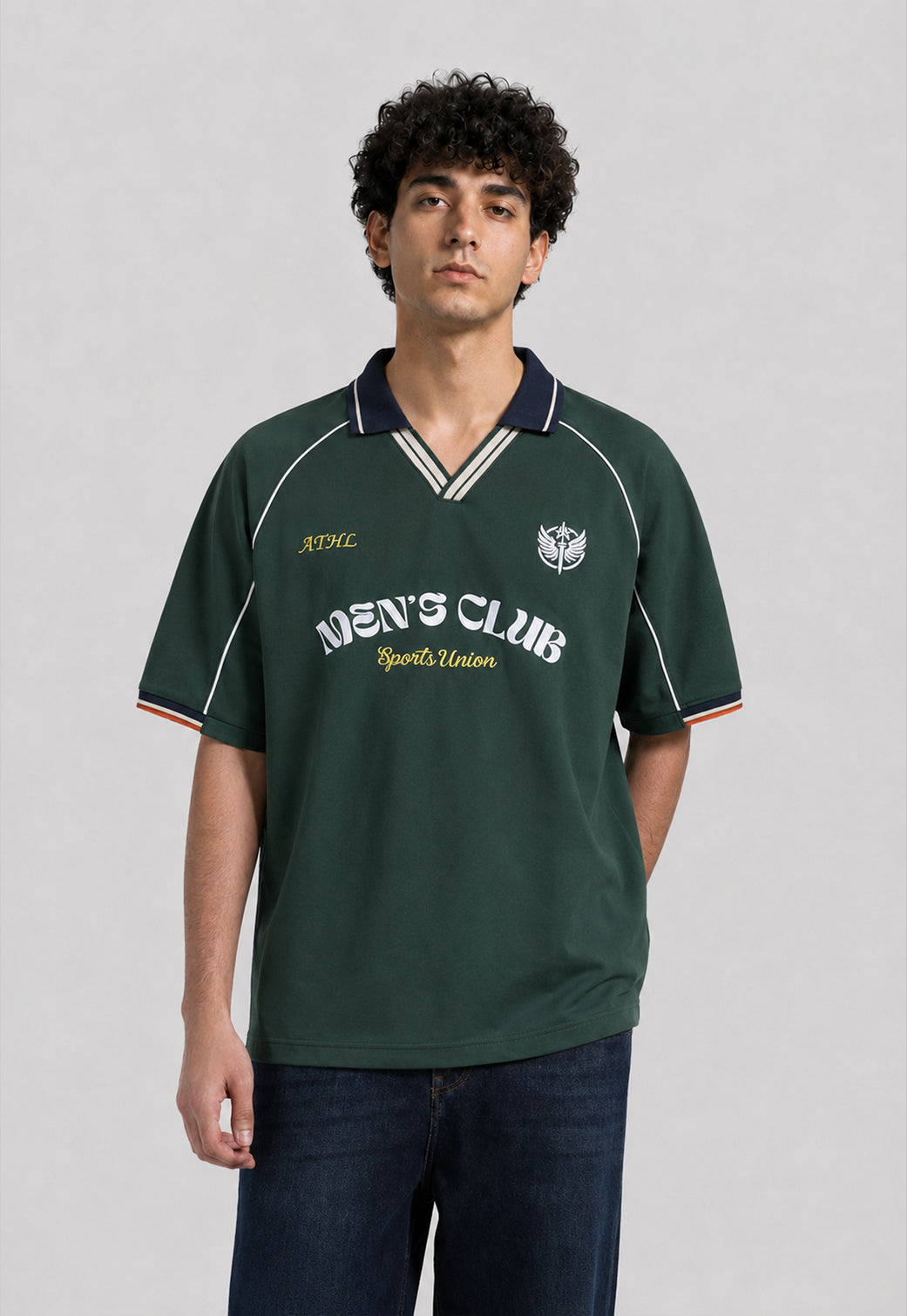 over size polo shirt