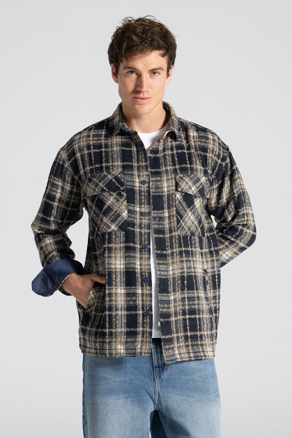 Checked Over Shirt