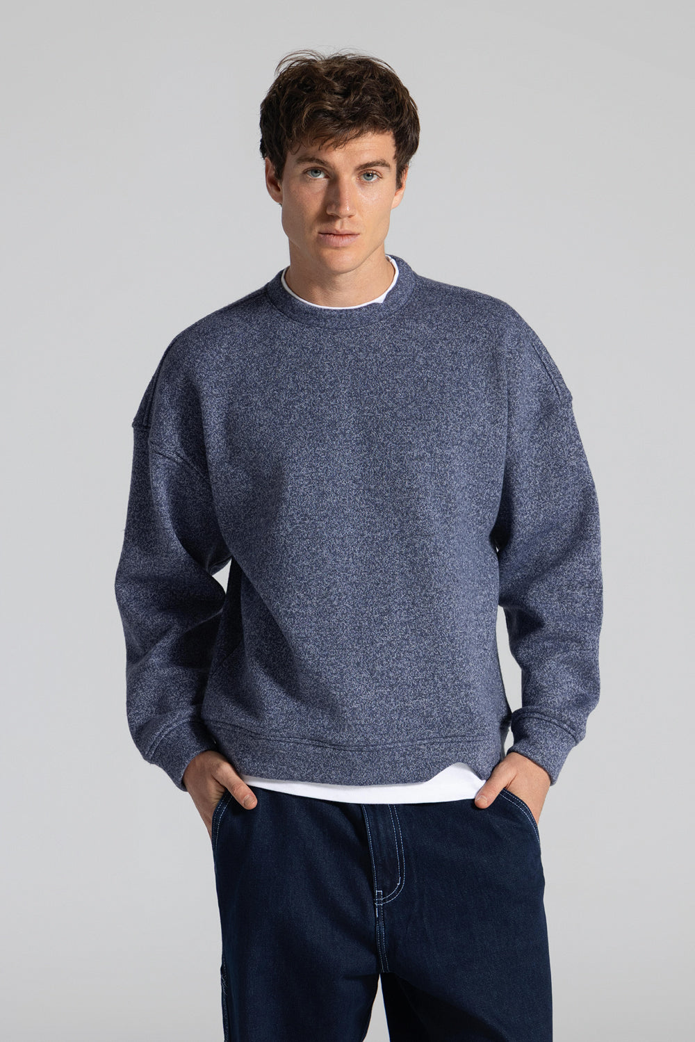 Crew Neck Box Fit Sweatshirt