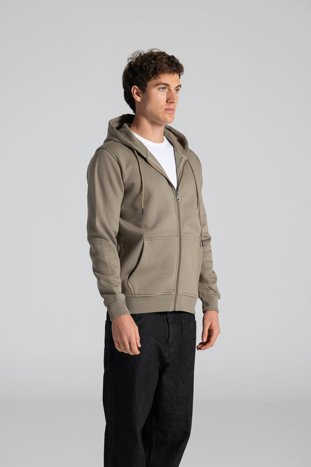Basic Full Zipper Sweatshirt