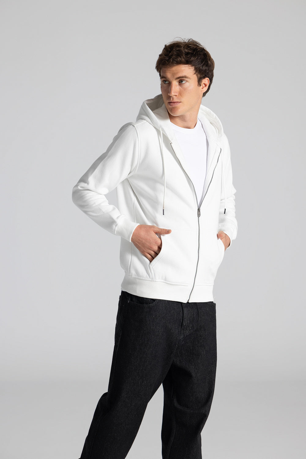 Basic Full Zipper Sweatshirt