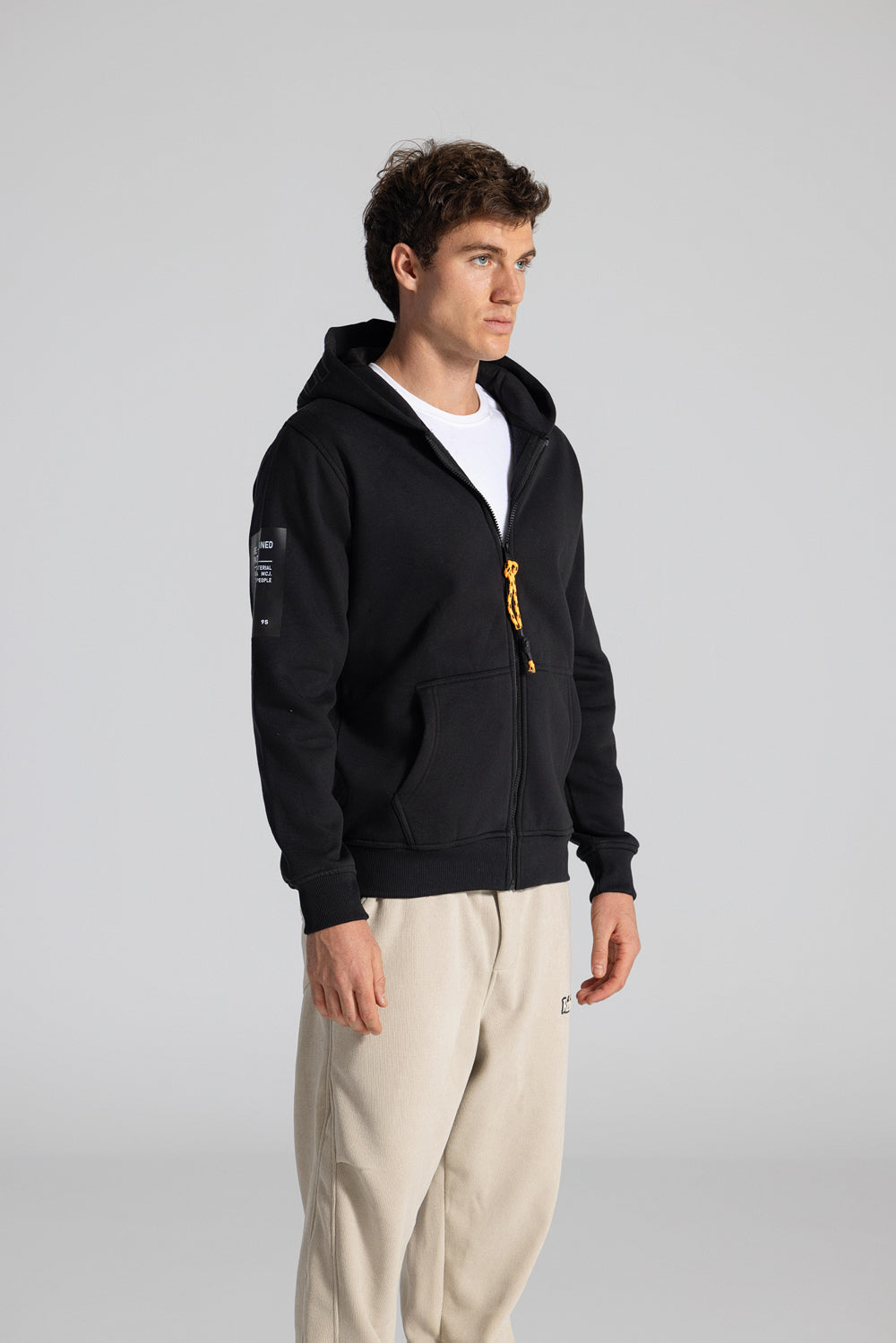 Basic Full Zipper Hoodie Sweatshirt