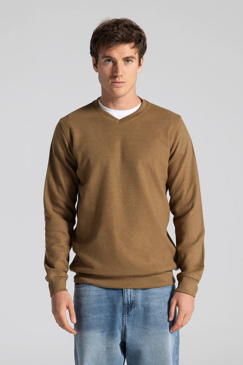 Basic V Neck Sweatshirt