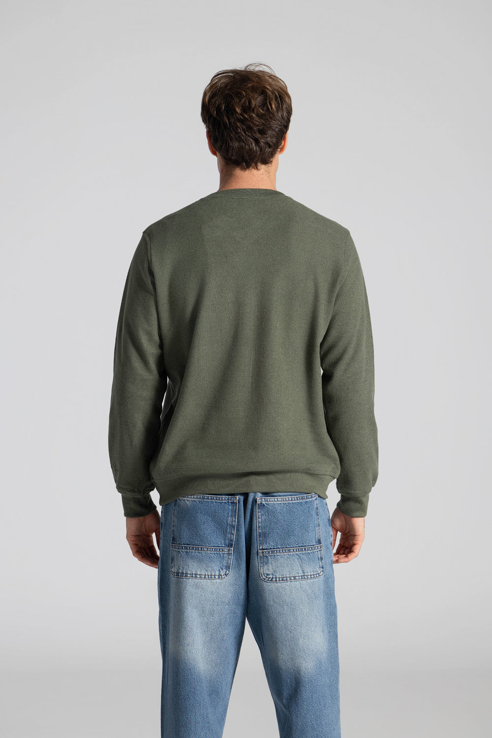 Basic V Neck Sweatshirt