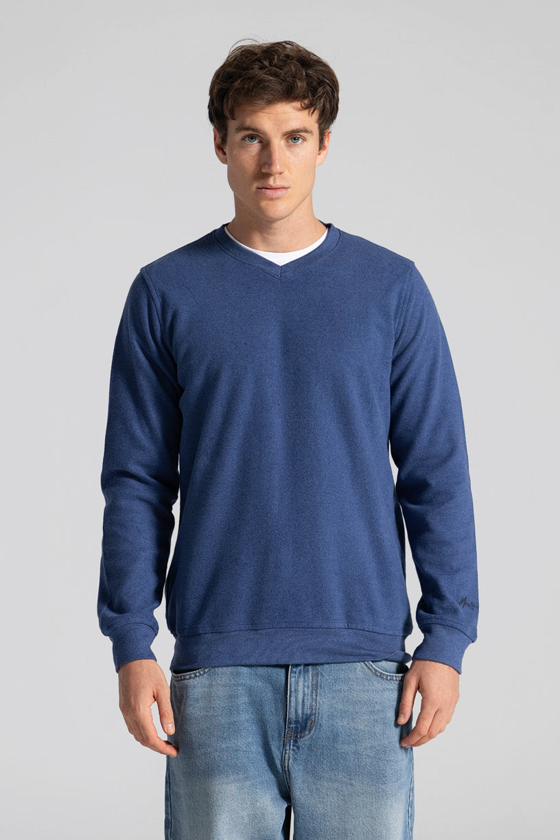 Basic V Neck Sweatshirt