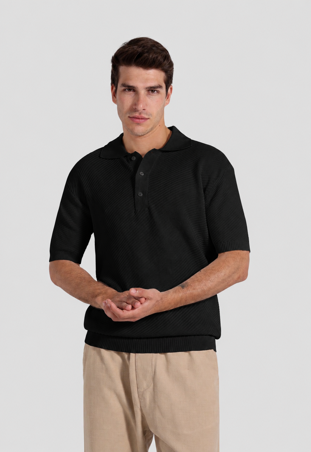 Knitted Polo Shirt