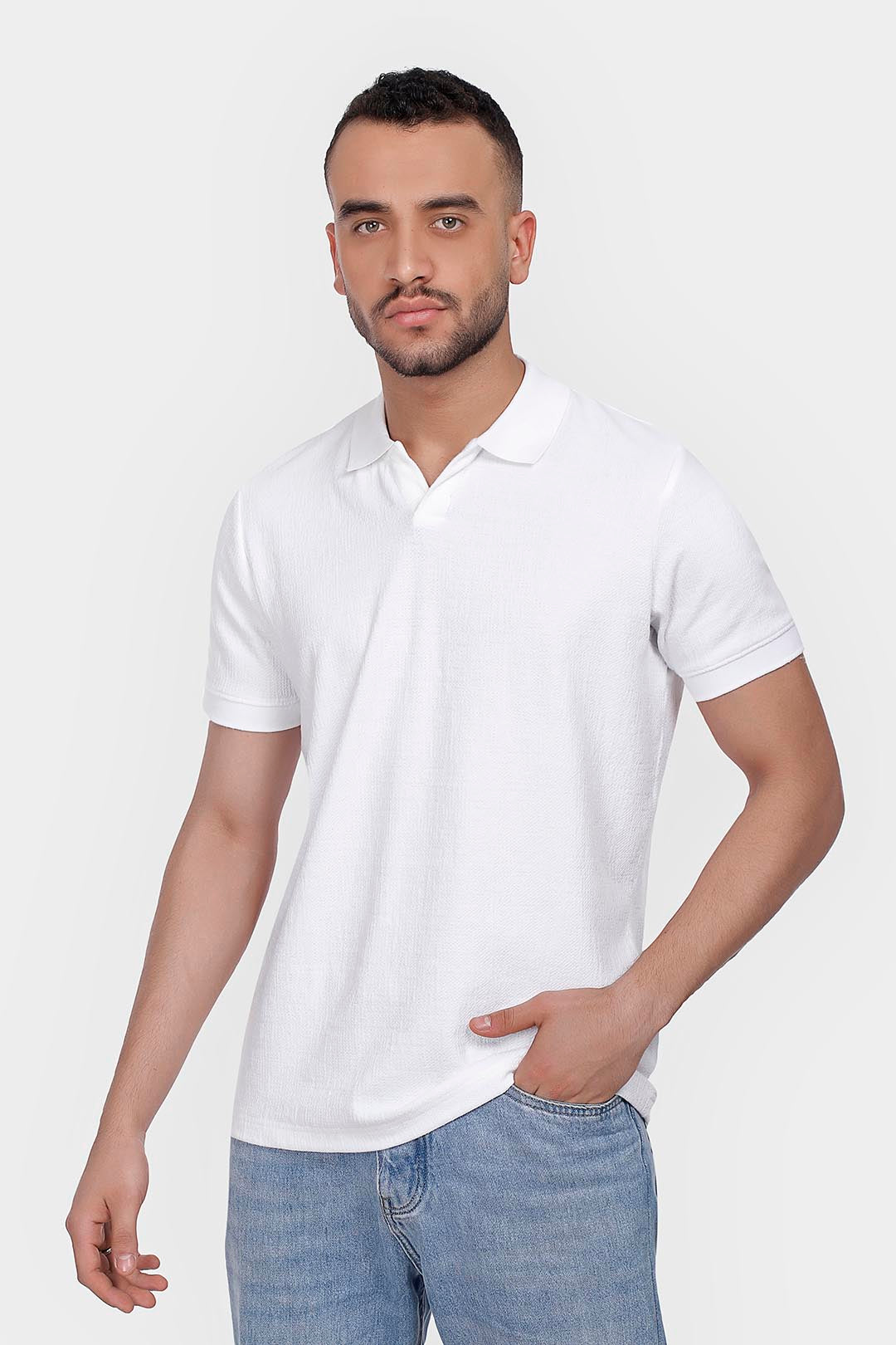 White Basic  Polo Shirt