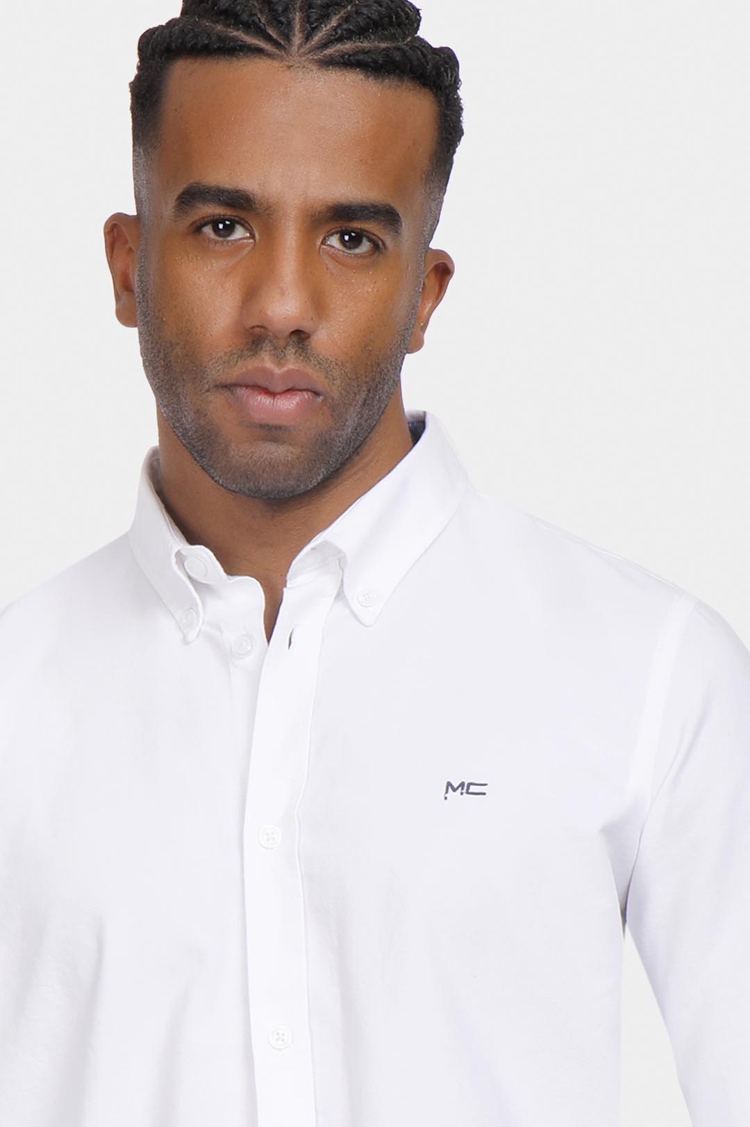 white soft oxford slim fit shirt