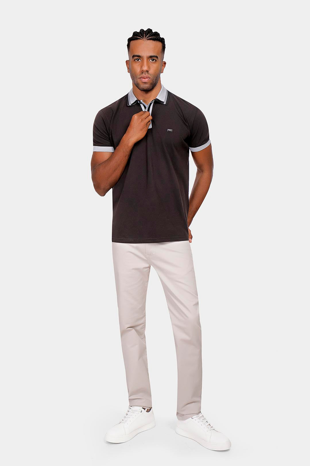 Black Basic Polo Shirt