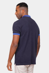 navy polo shirt