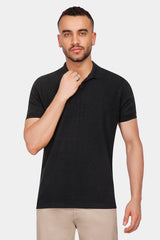 Black Basic Polo Shirt