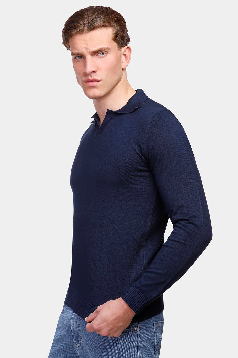 Navy Crew Neck Pullover