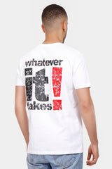White Printed Crew Neck T-Shirt