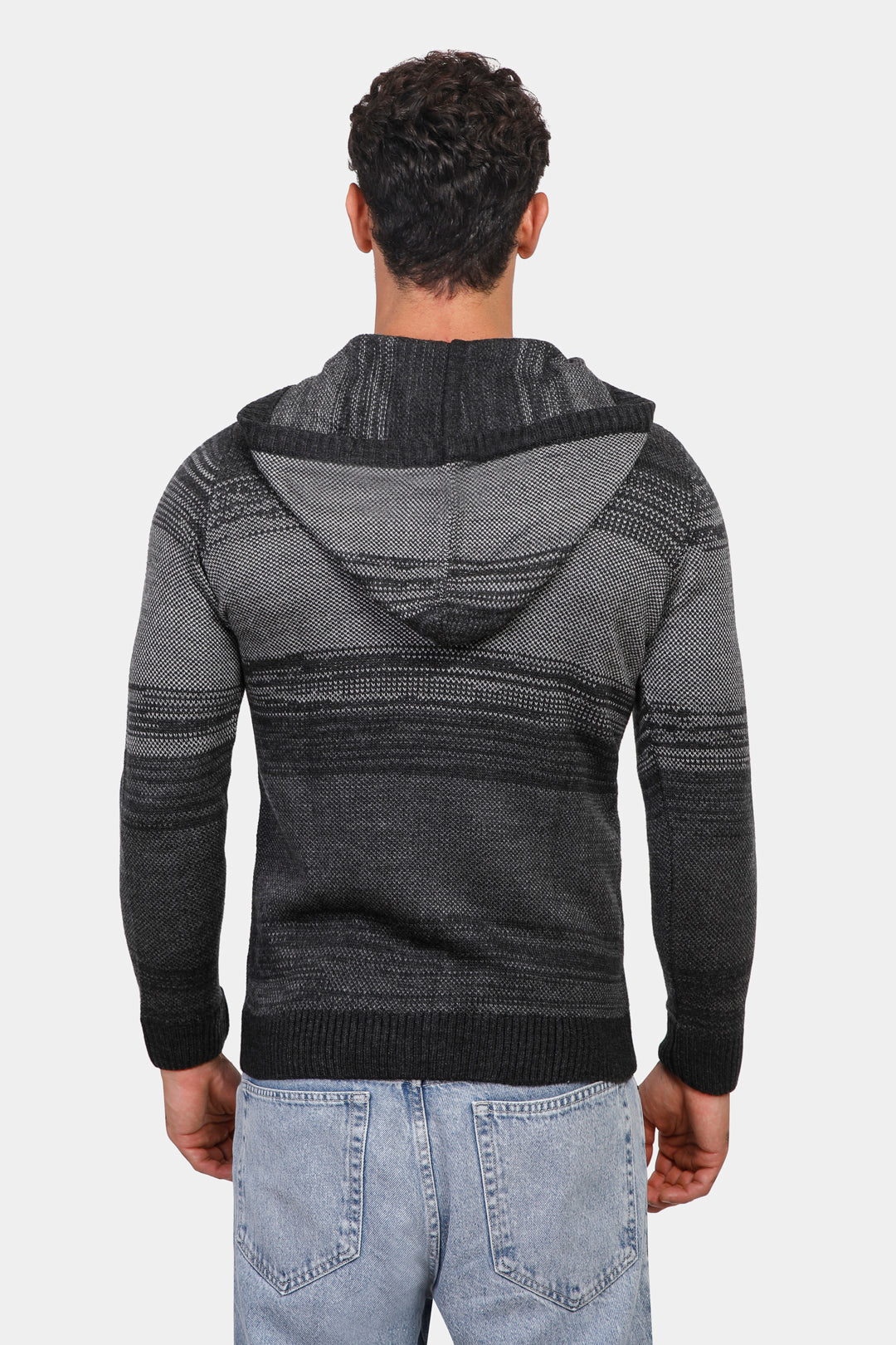 dark grey full zipper pullover