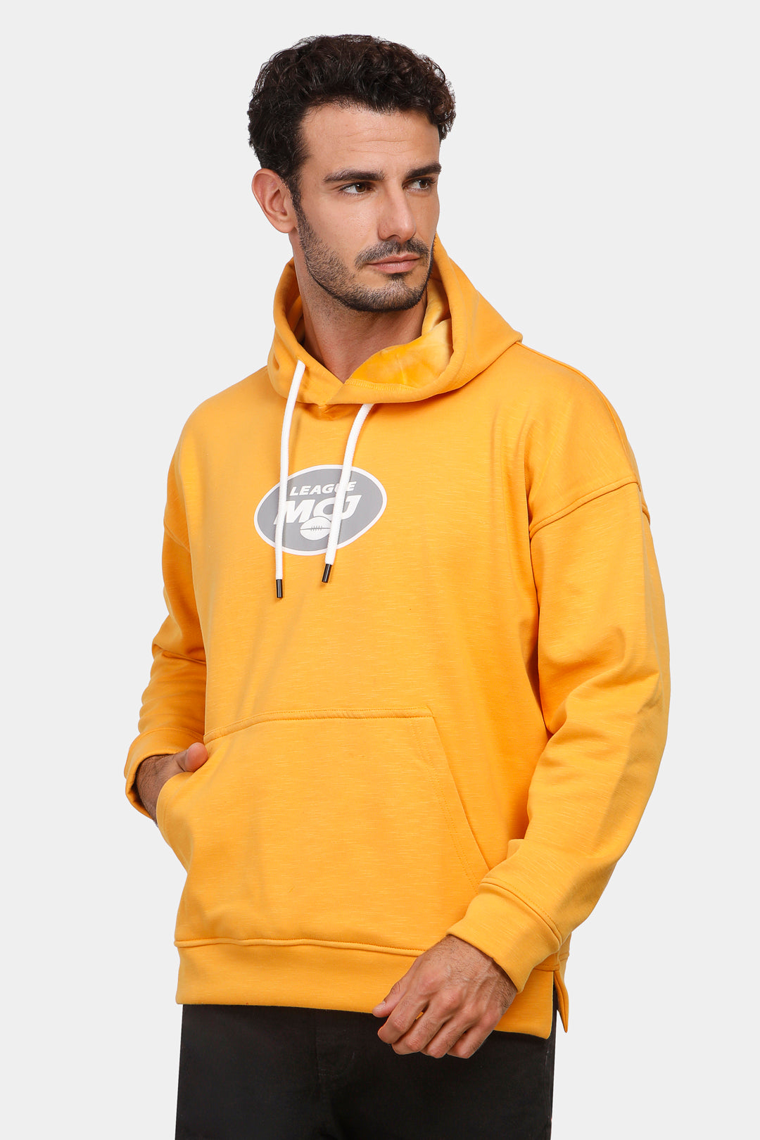 Mustard Over Size Hoodie Sweatshirt