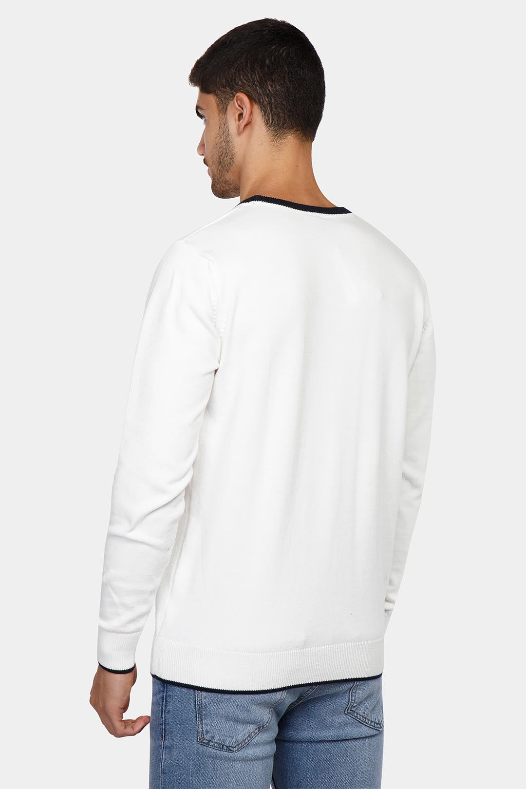 Off-White Crew Neck Pullover