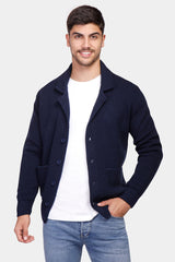 Navy Cardigan Pullover