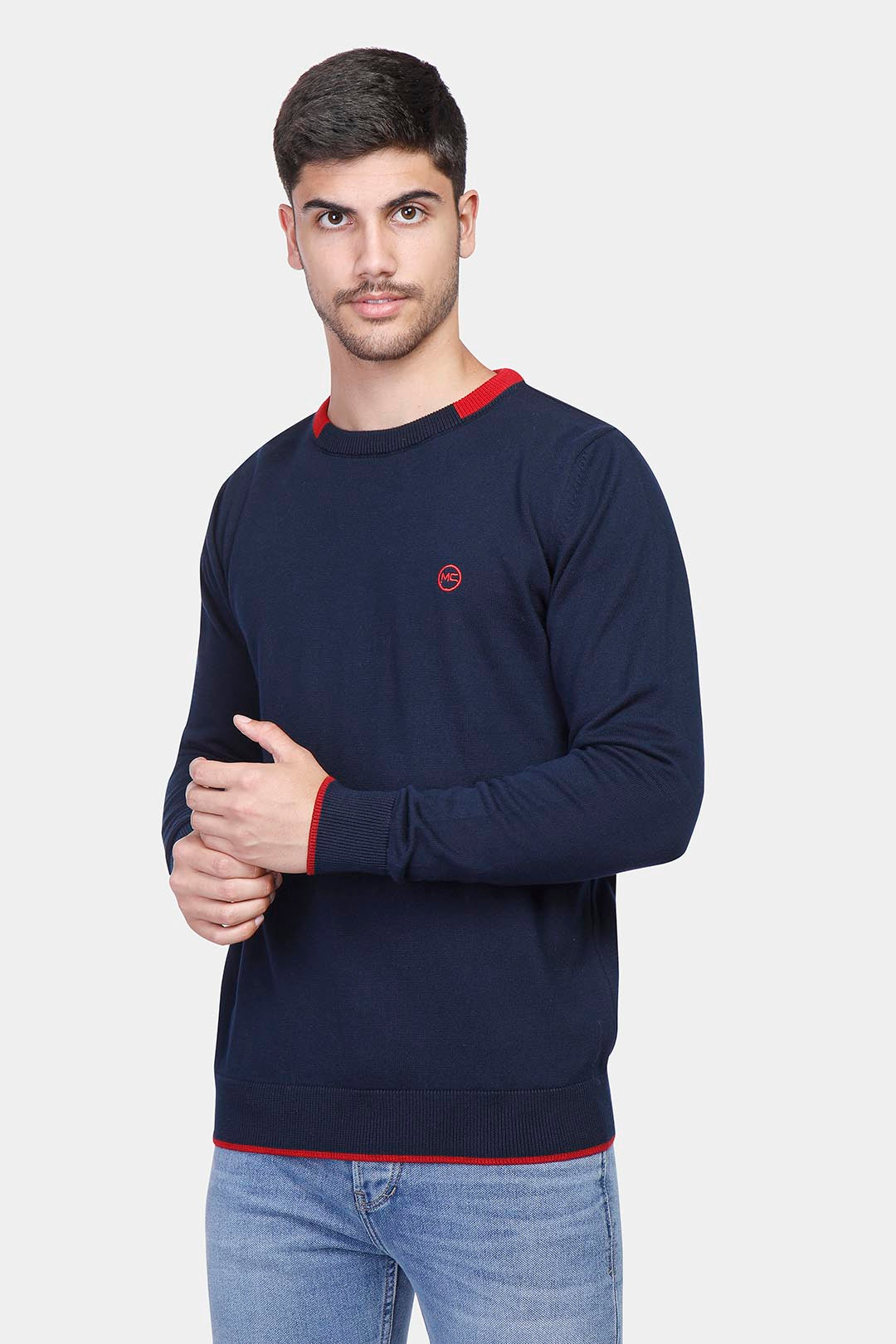 Navy Crew Neck Pullover