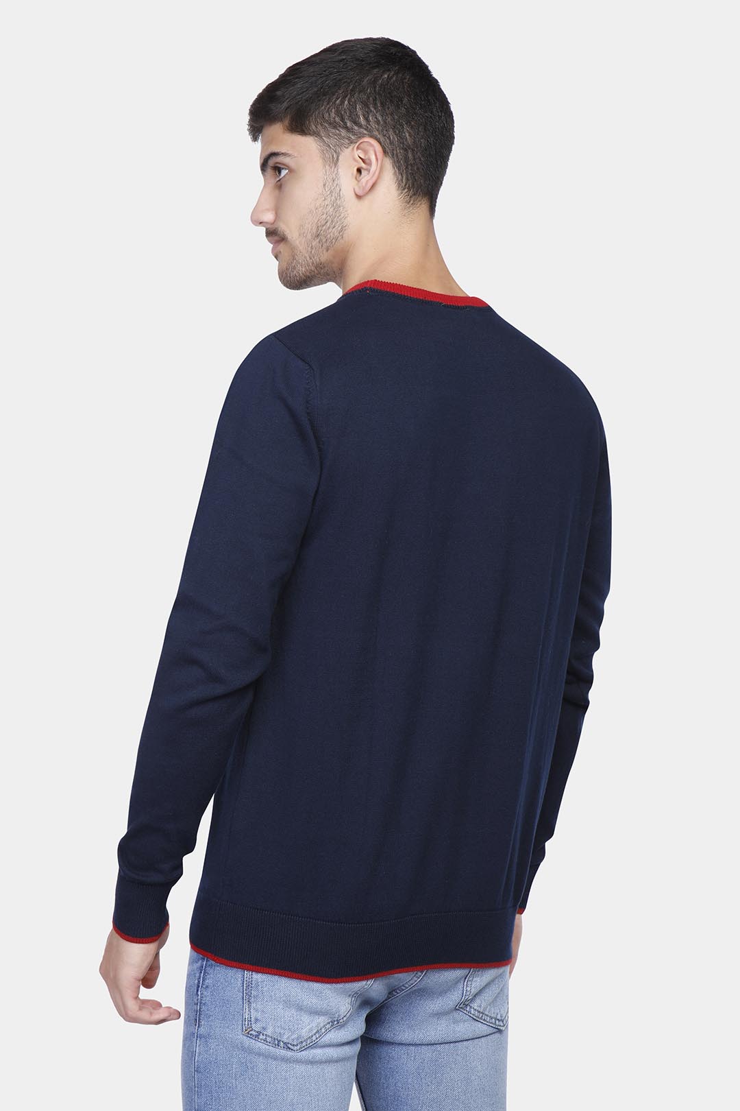 Navy Crew Neck Pullover