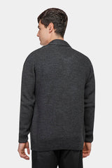 Dark Grey Cardigan Pullover