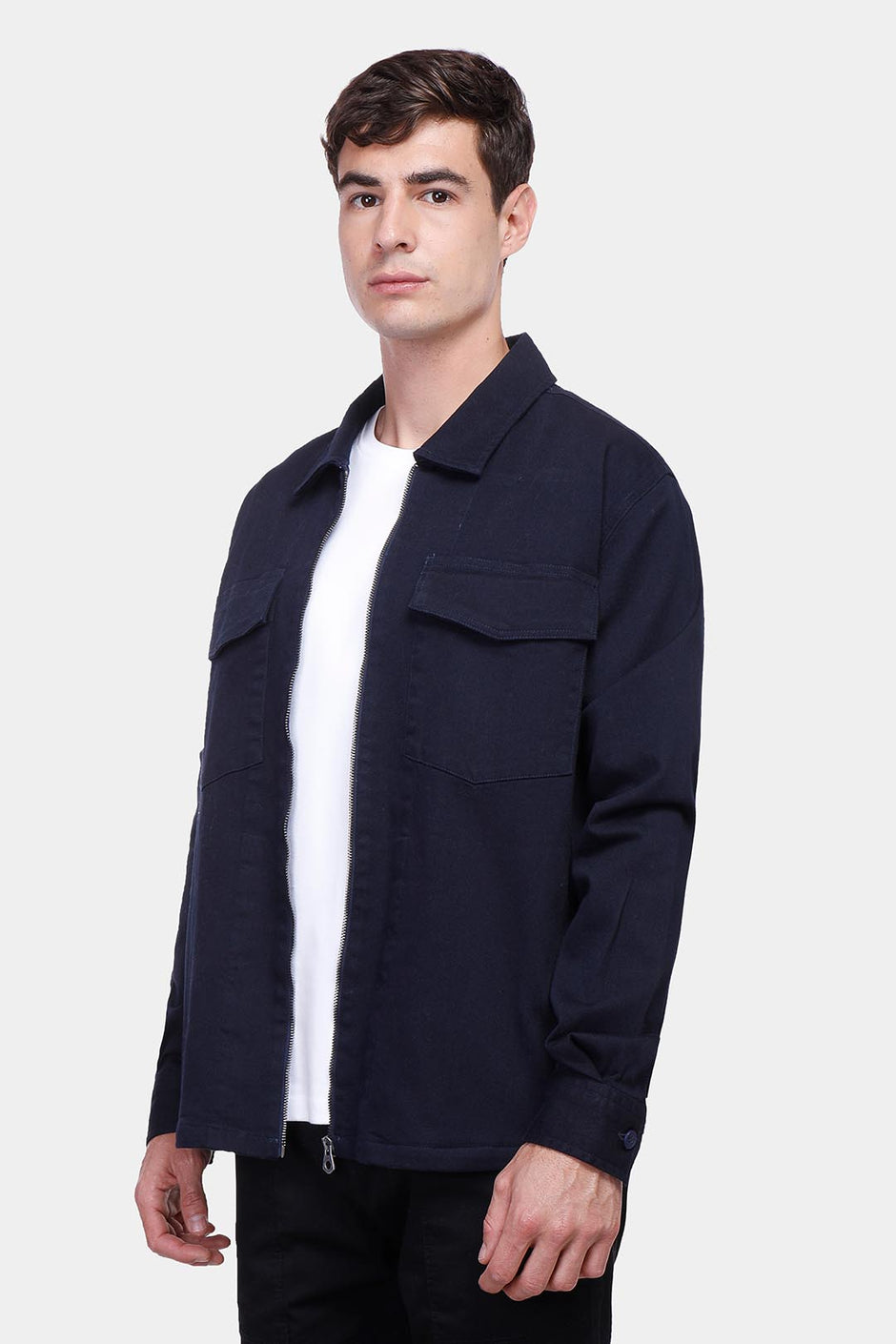 Navy jean Shirt