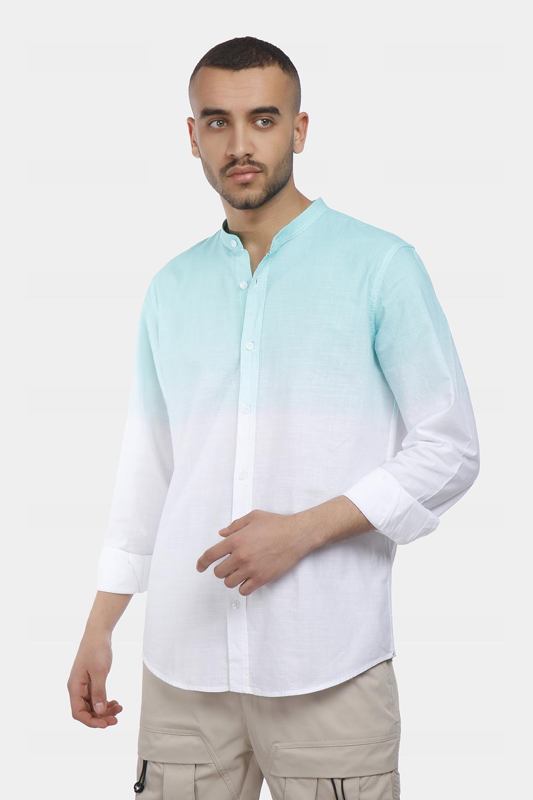 Aqua Degrade Slim Fit Shirt