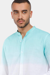 Aqua Degrade Slim Fit Shirt