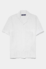 White Short Sleeve Slim Fit Shirt