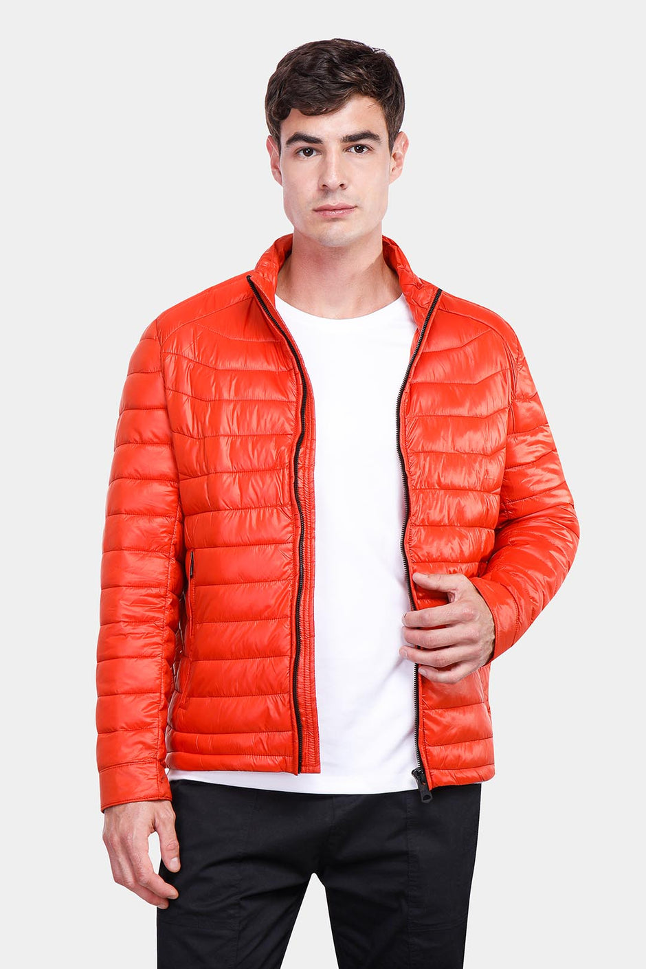 Orange Bomber Jacket