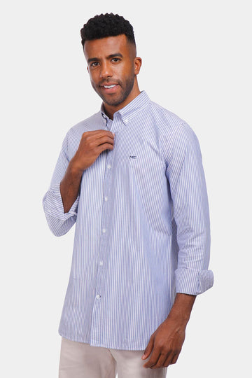 Blue Striped Slim Fit Shirt