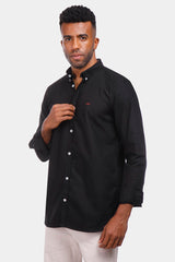 black oxford slim fit shirt