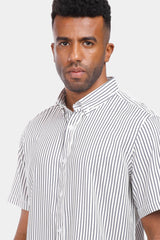 White Striped Slim Fit Shirt