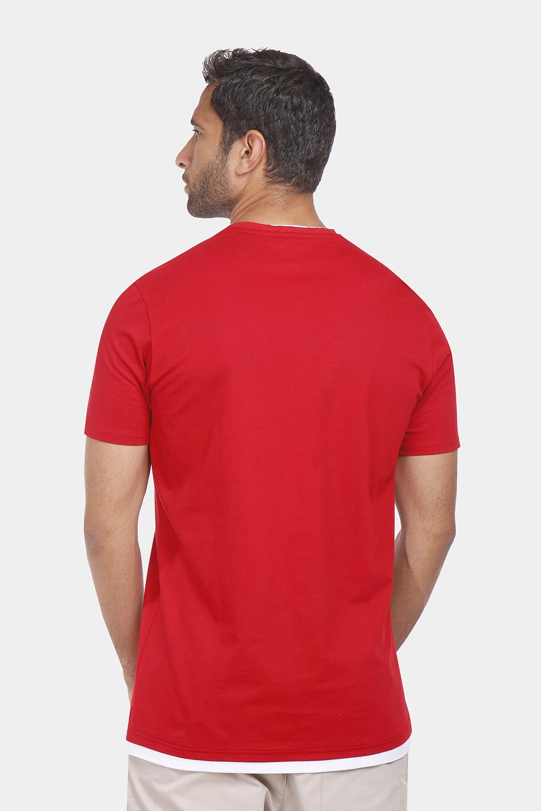 Red Crew Neck T-Shirt Summer 2024