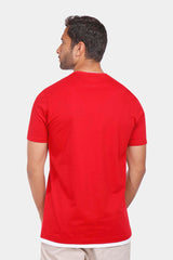 Red Crew Neck T-Shirt Summer 2024