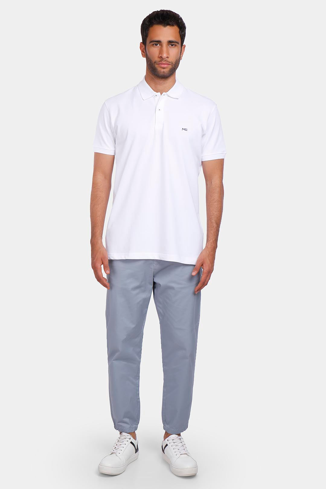  White POLO style summer 2024 men outfit