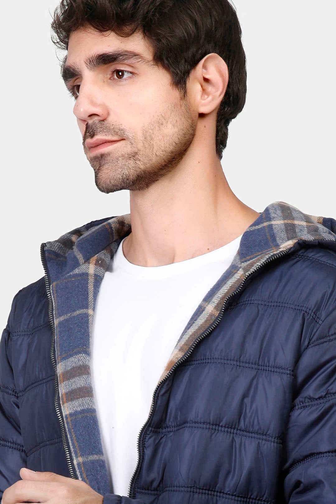 slim fit double face jacket