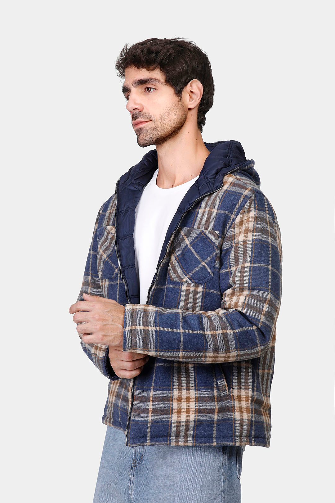 slim fit double face jacket