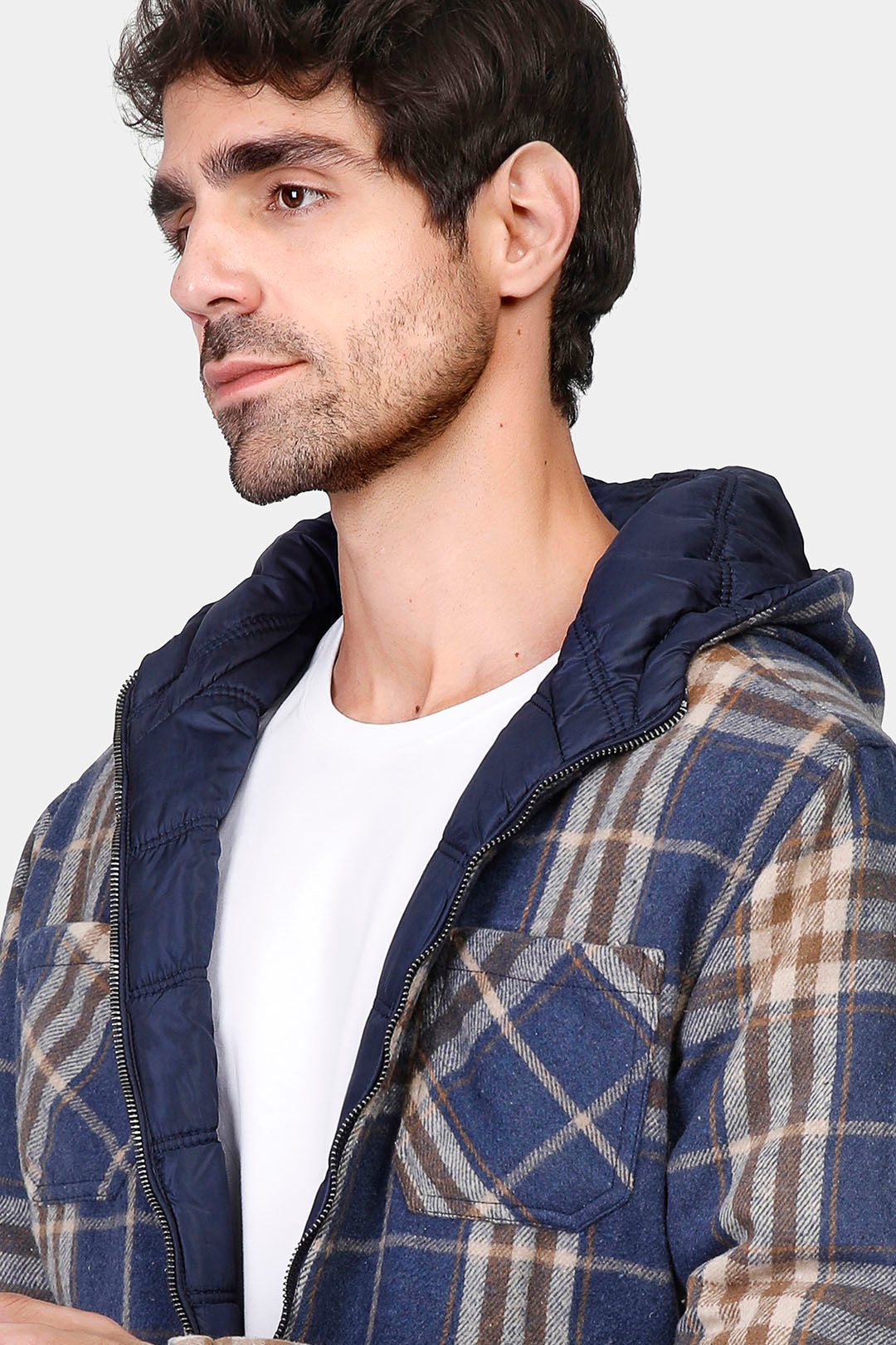 slim fit double face jacket