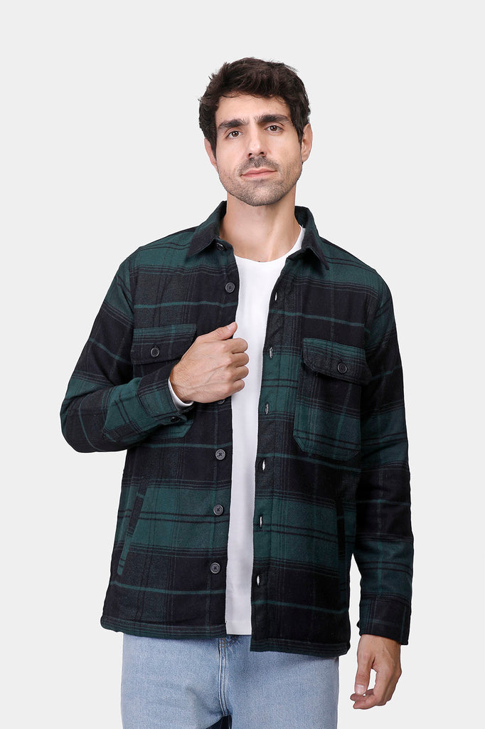 slim fit shirt jacket