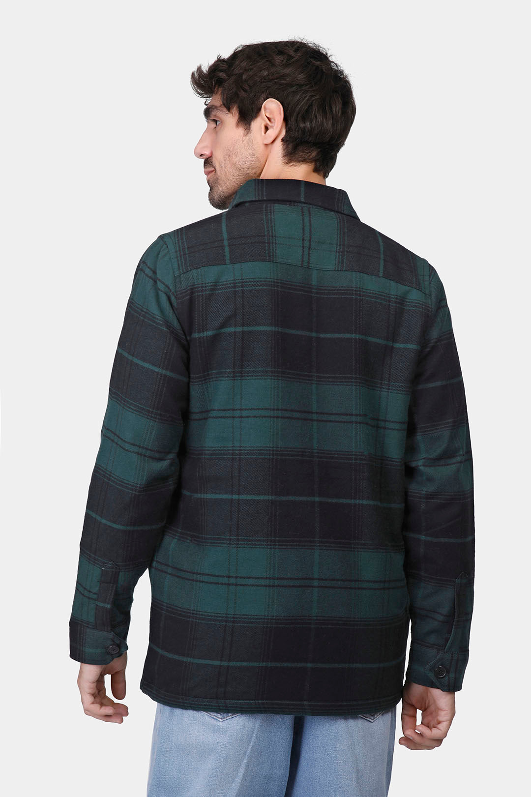 slim fit shirt jacket