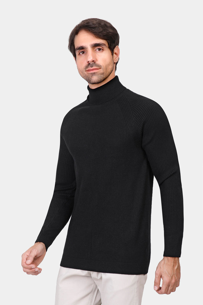 turtle neck slim fit pullover