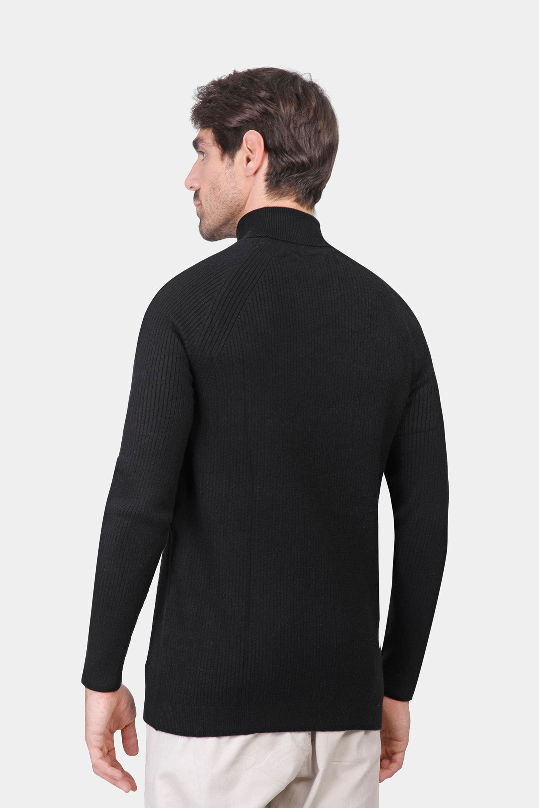 turtle neck slim fit pullover
