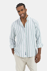 Mint Striped Slim Fit Shirt