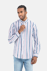 Red Striped Slim Fit Shirt