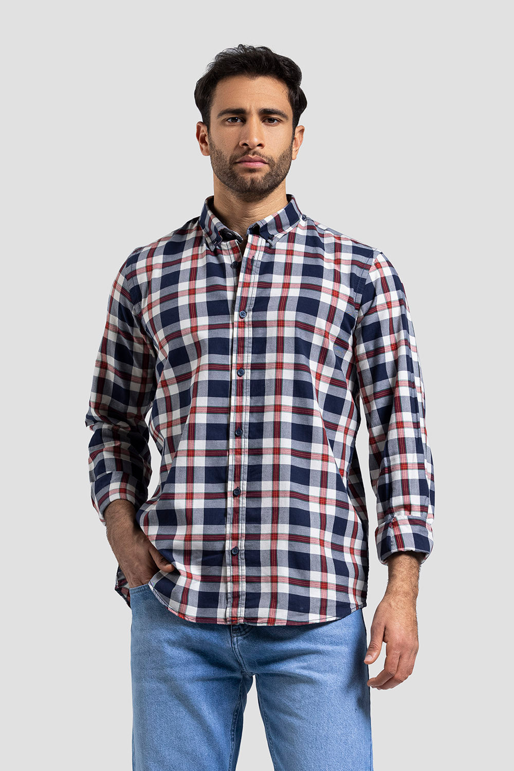 Slim Fit Checked Shirt