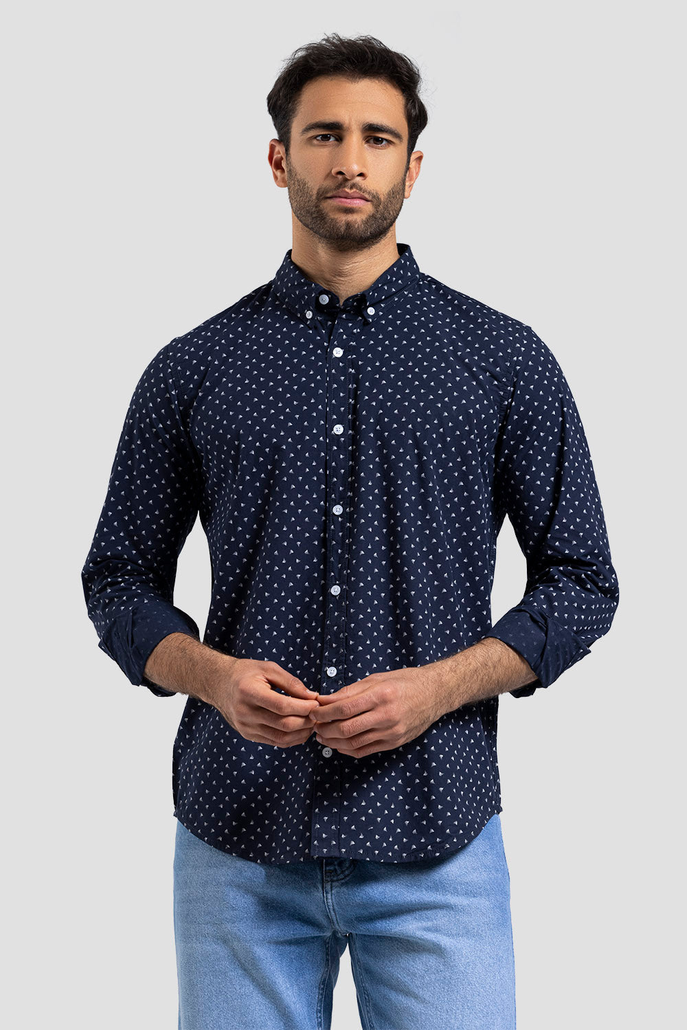 Slim Fit Solid Shirt