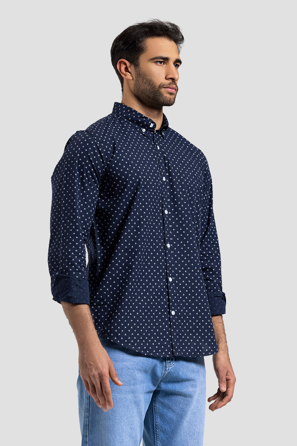 Slim Fit Solid Shirt